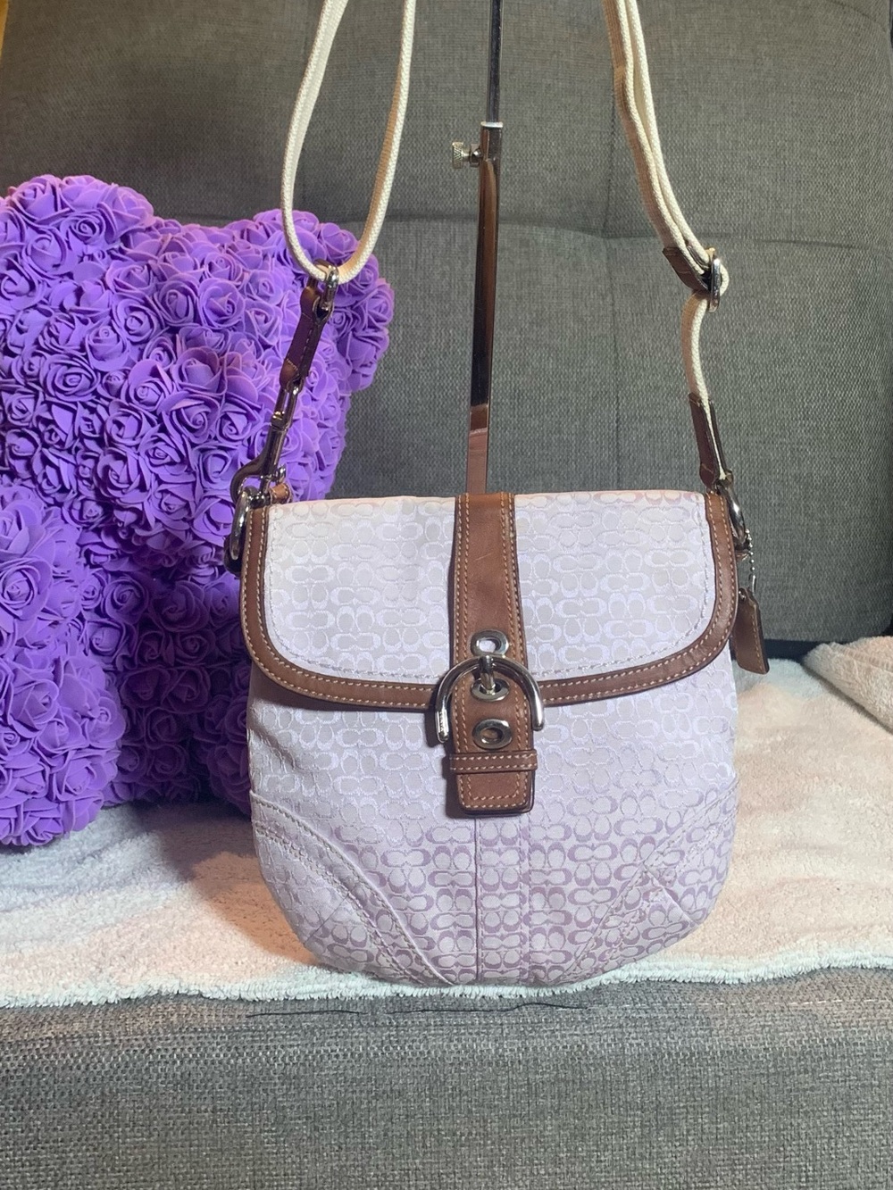 GUC Coach Soho Lilac Crossbody Bag